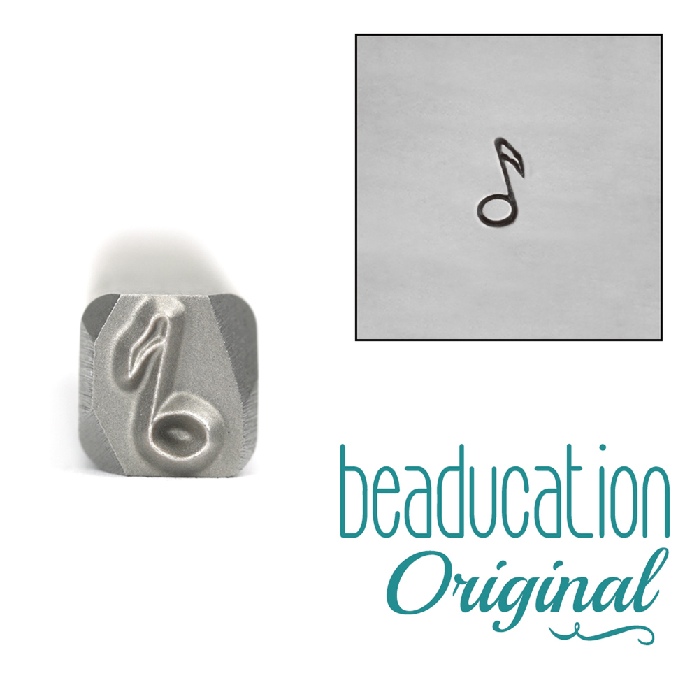 Metal Stamping Tools Musical Note Metal Design Stamp, 5mm - Beaducation Original